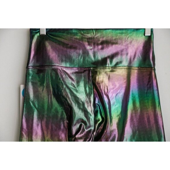 NWT MArika Colourful Iridescent High Waist Leggings L - Picture 6 of 8